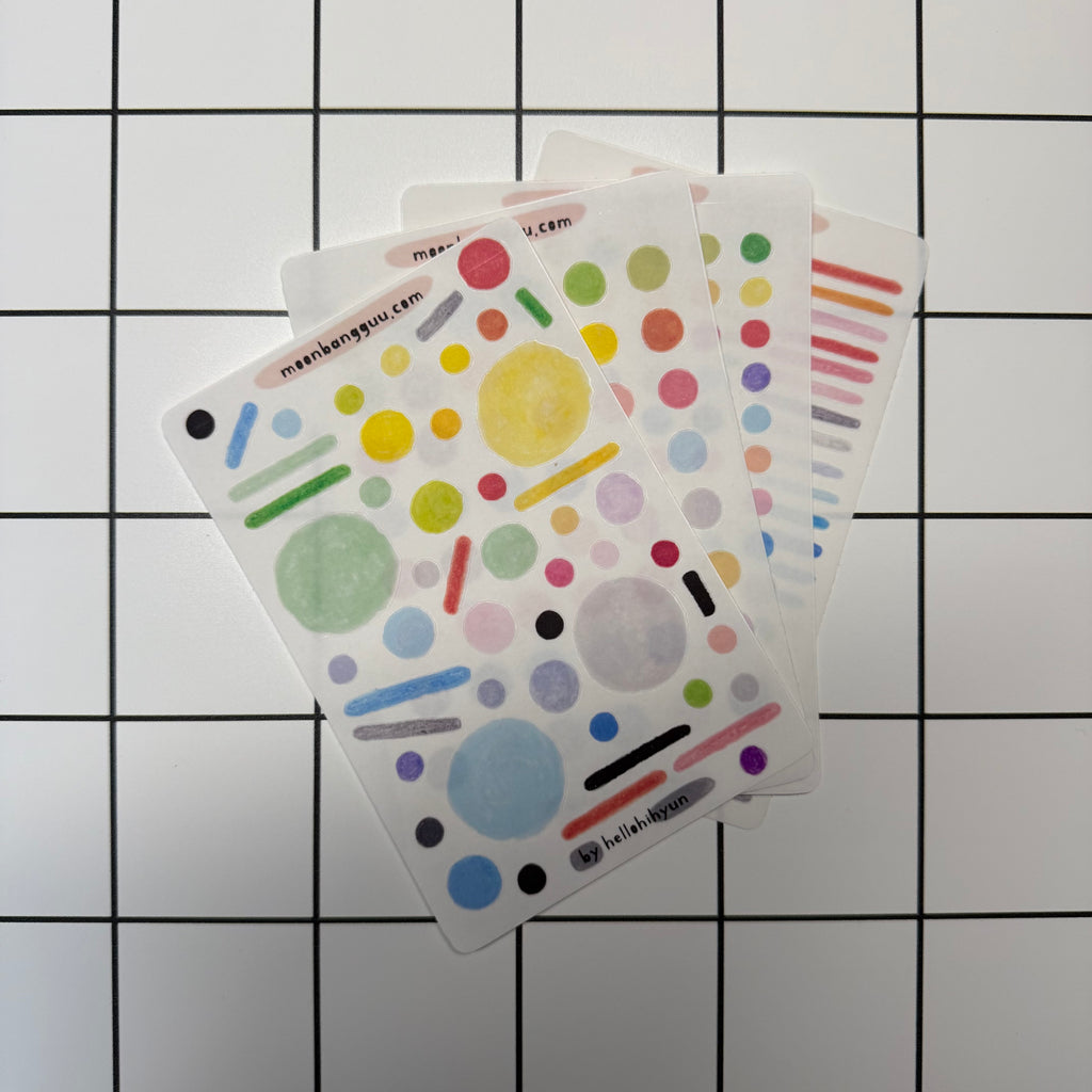 FLIGHT fun fun l semi clear planner sticker