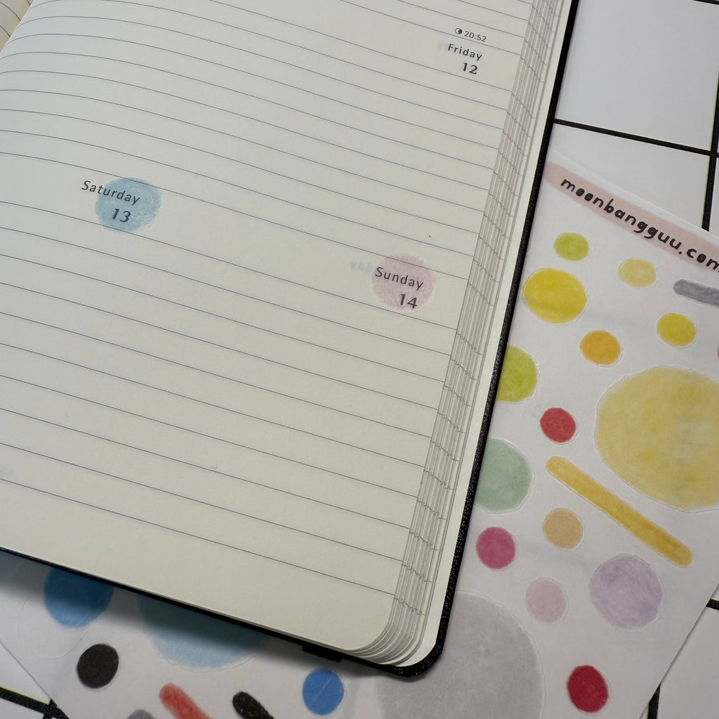 FLIGHT fun fun l semi clear planner sticker